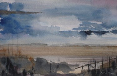 Peinture intitulée "Ambiance Lémanique…" par Paul Loridant, Œuvre d'art originale, Aquarelle