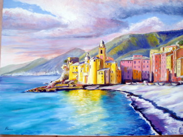 Painting titled "Camogli , Ligurie" by Paul-Louis Recco, Original Artwork, Oil