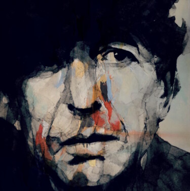 Painting titled "leonard-cohen-hey-t…" by Paul Lovering, Original Artwork, Acrylic