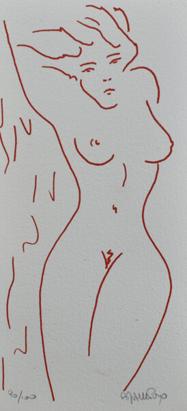 Gravures & estampes intitulée "Sérigraphie n° 38" par Paul Maulpoix, Œuvre d'art originale, Sérigraphie