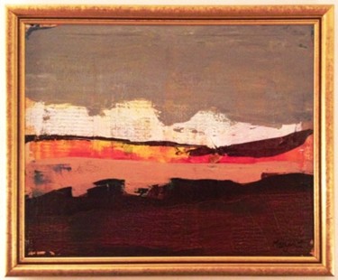 Pittura intitolato "paysage de juin" da Paul Maz, Opera d'arte originale, Olio