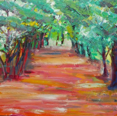 Pintura intitulada "Walk in the woods,…" por Paul Mckee, Obras de arte originais, Óleo