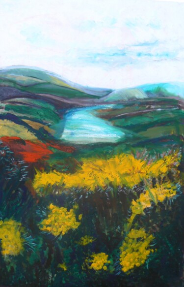 Peinture intitulée "conway-valley-from-…" par Paul Mckee, Œuvre d'art originale
