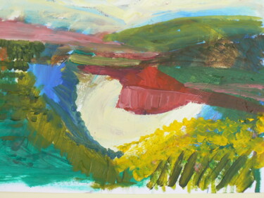Painting titled "conway-valley-study" by Paul Mckee, Original Artwork
