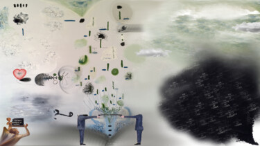 Цифровое искусство под названием "a definite infinity…" - Paul Minotto, Подлинное произведение искусства, Цифровая живопись