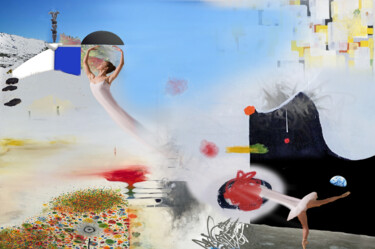Arts numériques intitulée "la danza eterna" par Paul Minotto, Œuvre d'art originale, Peinture numérique