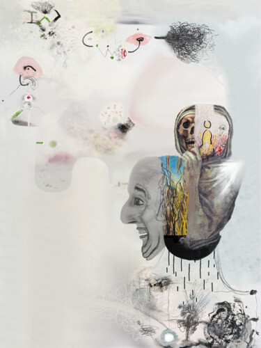 Arte digitale intitolato "Death and his cousi…" da Paul Minotto, Opera d'arte originale, Pittura digitale
