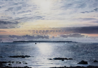 Painting titled "Port-Louis" by Paul Natter, Original Artwork, Oil
