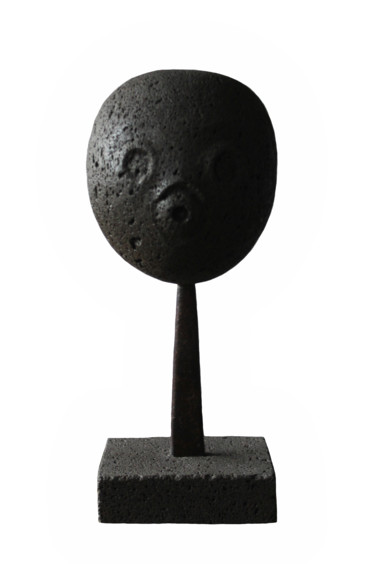 Sculpture titled "Tête de Coco" by Paul Natter, Original Artwork, Stone