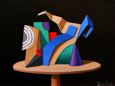 Painting titled "Nature Morte Metaph…" by Paul Rossi, Original Artwork, Acrylic