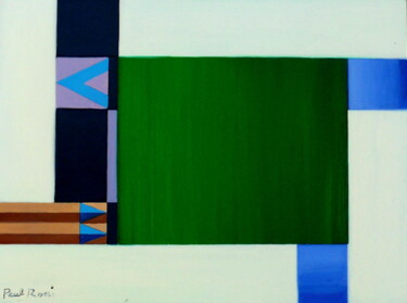 Peinture intitulée "Construction Abstra…" par Paul Rossi, Œuvre d'art originale, Huile
