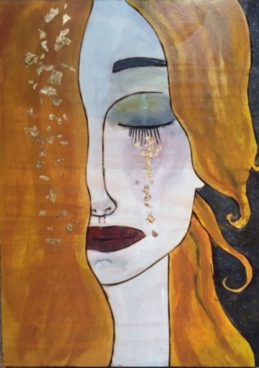 Malarstwo zatytułowany „My Klimt girl” autorstwa Paul Simon Hughes, Oryginalna praca