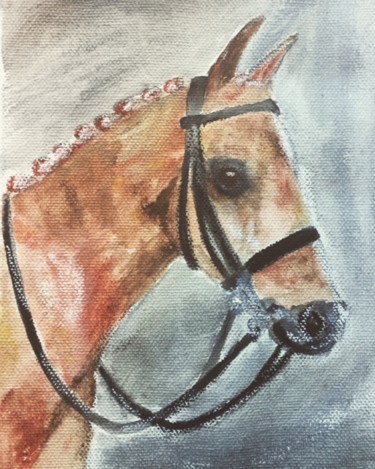 Painting titled "Horse" by Paul Simon Hughes, Original Artwork, Pastel