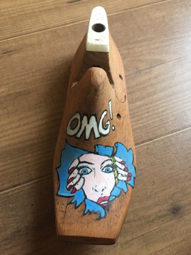 "OMG! Pop art girl" başlıklı Tablo Paul Simon Hughes tarafından, Orijinal sanat, Akrilik