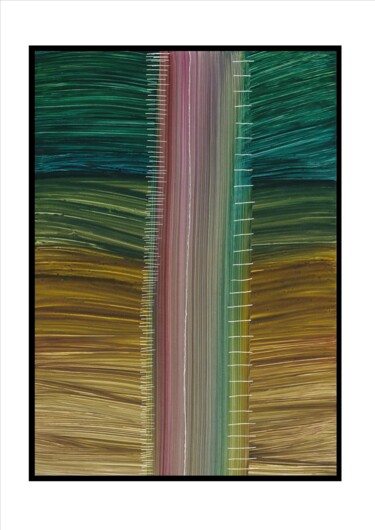 Peinture intitulée "98" par Paul Sarrassat, Œuvre d'art originale, Pigments Monté sur Carton