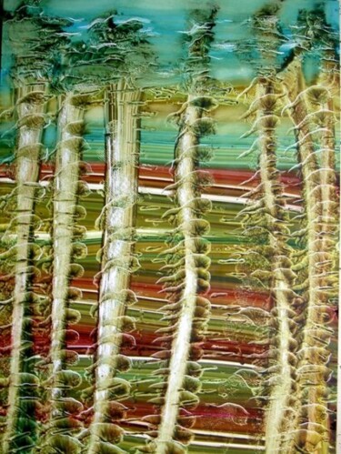 Peinture intitulée "JAPONAISES" par Paul Sarrassat, Œuvre d'art originale, Huile