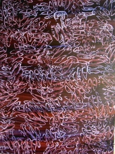 Peinture intitulée "LES ABYSSES 4" par Paul Sarrassat, Œuvre d'art originale, Huile