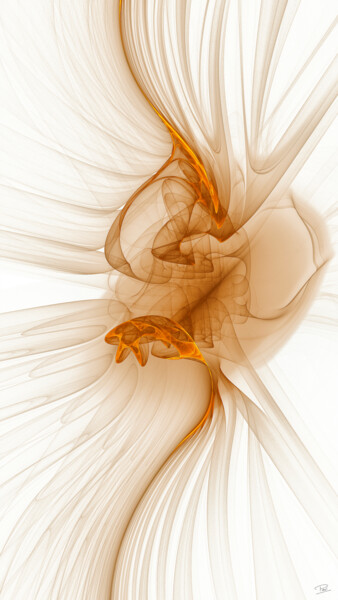 Digital Arts titled "Fragile" by Paul Schneider, Original Artwork, 2D Digital Work Mounted on Aluminium