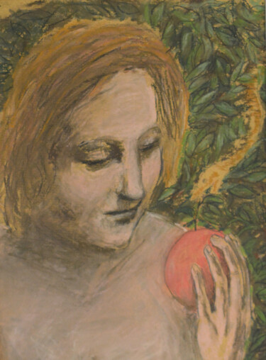 Disegno intitolato "Eve 01" da Paul Scott, Opera d'arte originale, Pastello