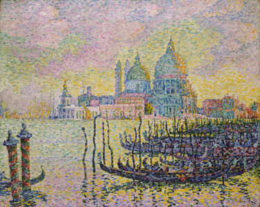 Painting titled "Le Grand Canal (Ven…" by Paul Signac, Original Artwork, Oil