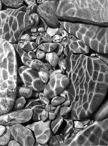 图画 标题为“Rock Pool” 由Paul Stowe, 原创艺术品, 石墨