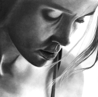 Drawing titled "In The Shadows IV" by Paul Stowe, Original Artwork, Graphite