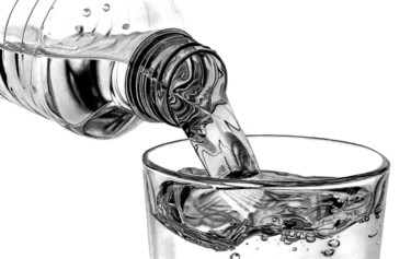 Dibujo titulada "Water Pour" por Paul Stowe, Obra de arte original, Grafito