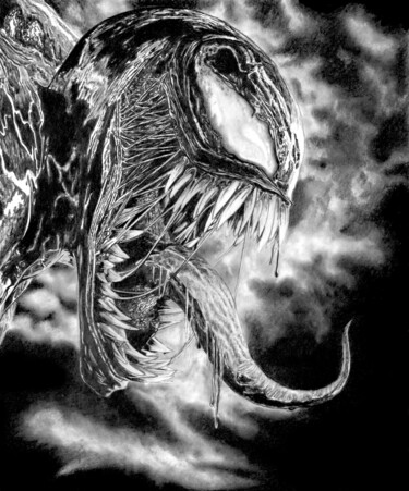 Drawing titled "Venom" by Paul Stowe, Original Artwork, Graphite