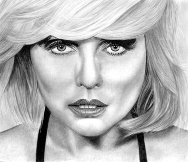 Drawing titled "Blondie" by Paul Stowe, Original Artwork, Graphite