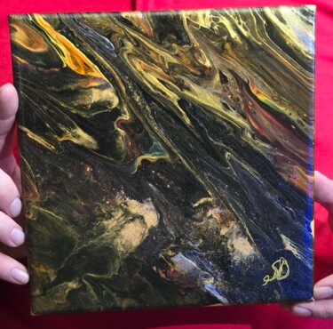 Pittura intitolato "shimering gold" da Paul Tetreault, Opera d'arte originale, Acrilico