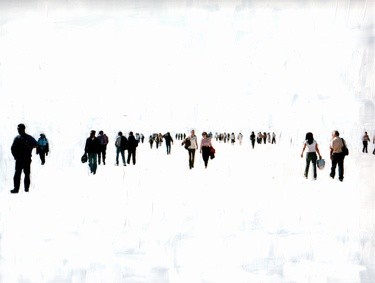 Collages intitulée "People" par Paul Vinet, Œuvre d'art originale