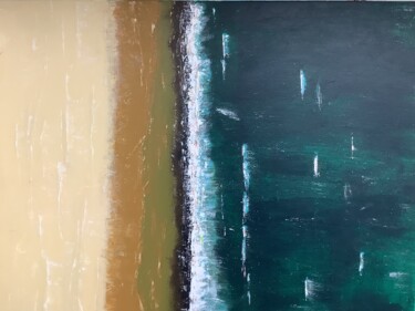 Painting titled "Waves" by Paul Wyss, Original Artwork, Acrylic