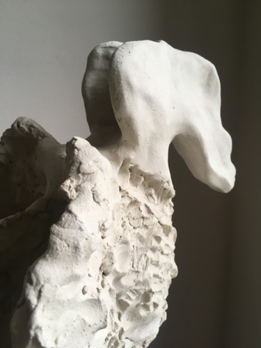 Sculpture titled "the bird" by Paul Yves Poumay, Original Artwork, Terra cotta