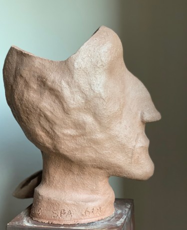 Skulptur mit dem Titel "l'urne funèbre coll…" von Paul Yves Poumay, Original-Kunstwerk, Terra cotta