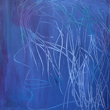 Peinture intitulée "profil - profile" par Paul Yves Poumay, Œuvre d'art originale, Acrylique