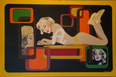 Peinture intitulée "« Muse d’inspiratio…" par Paula Gil, Œuvre d'art originale, Acrylique