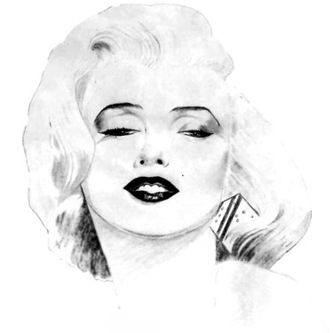 Arte digitale intitolato "Marilyn Monroe" da Paula Vinagre, Opera d'arte originale, Pittura digitale