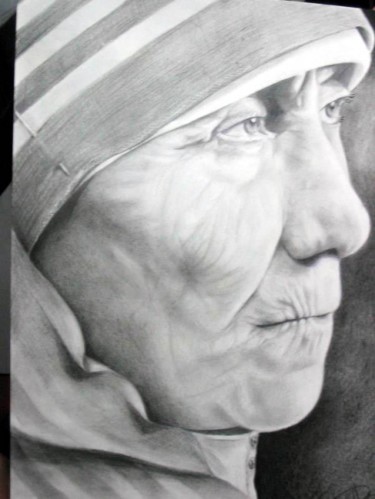 「madre teresa 1」というタイトルの描画 Paula Aguirreによって, オリジナルのアートワーク, その他