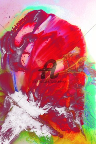 Peinture intitulée "JE SURGIS" par Paula Clemence, Œuvre d'art originale, Laque