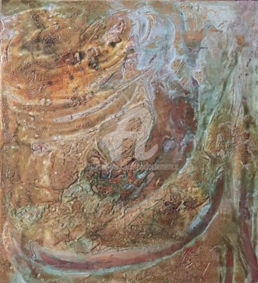 Peinture intitulée "LA GRANDE LANGUE" par Paula Clemence, Œuvre d'art originale, Laque