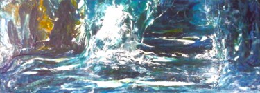 Картина под названием ""NUIT BLANCHE 1"" - Paula Clemence, Подлинное произведение искусства, лак Установлен на Деревянная па…