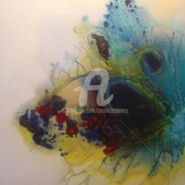 Peinture intitulée "AURORE AZUREE II" par Paula Clemence, Œuvre d'art originale