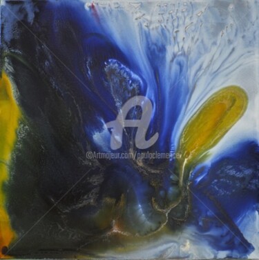 Peinture intitulée "FLEUR D'ABYSSE" par Paula Clemence, Œuvre d'art originale
