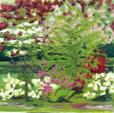 Peinture intitulée "Spring in Essex" par Paula Emery, Œuvre d'art originale, Huile