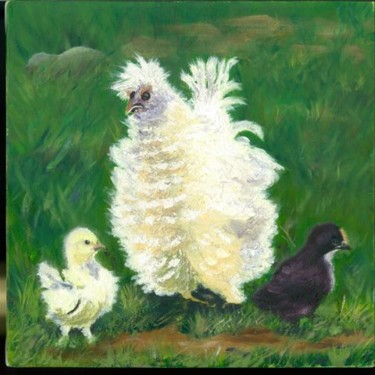 Peinture intitulée "Squiggle" par Paula Emery, Œuvre d'art originale, Huile