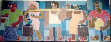 Painting titled ""The Water-bearers" by Paul Arenas, Original Artwork