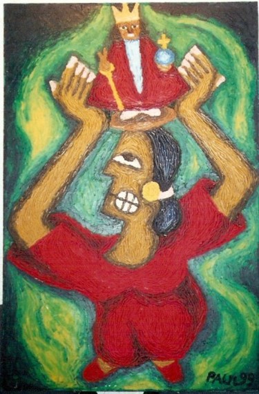 Malerei mit dem Titel ""Fiesta"" von Paul Arenas, Original-Kunstwerk