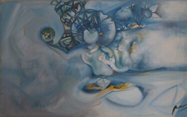 Malerei mit dem Titel "Iluminada" von Paula Reschini, Original-Kunstwerk, Acryl