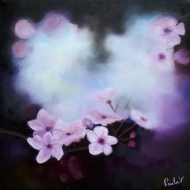 Painting titled "Prunus" by Paula Valdivia, Original Artwork, Oil