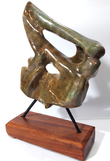 Sculptuur getiteld "Sem Título" door Leila Viana, Origineel Kunstwerk, Steen